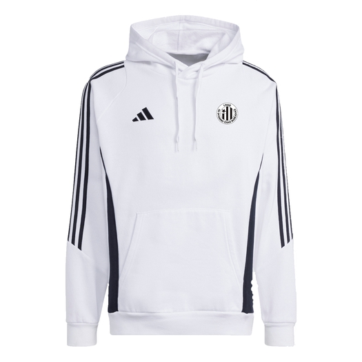 Pánská mikina s kapucí adidas Tiro 24 Sweat- bílá