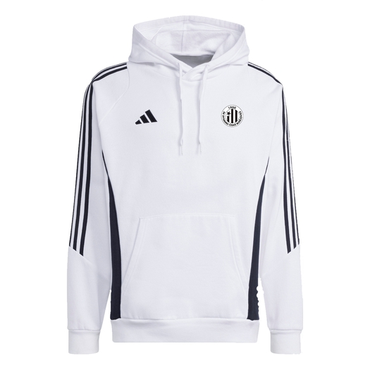 Dětská mikina s kapucí adidas Tiro 24 Sweat - bílá